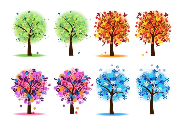 Clipart fall summer. Free tree cliparts download