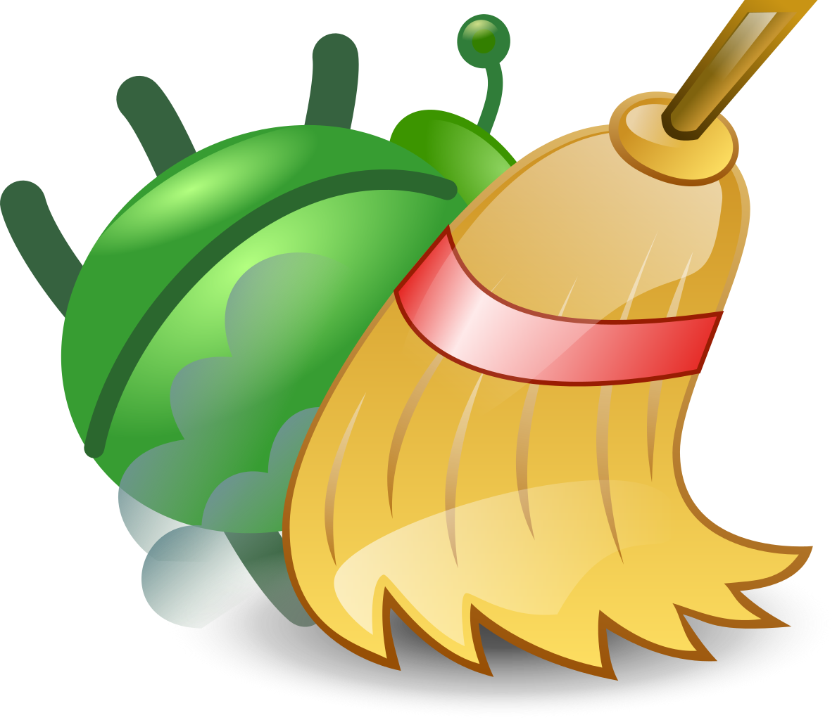 clipart fall sweeping leave