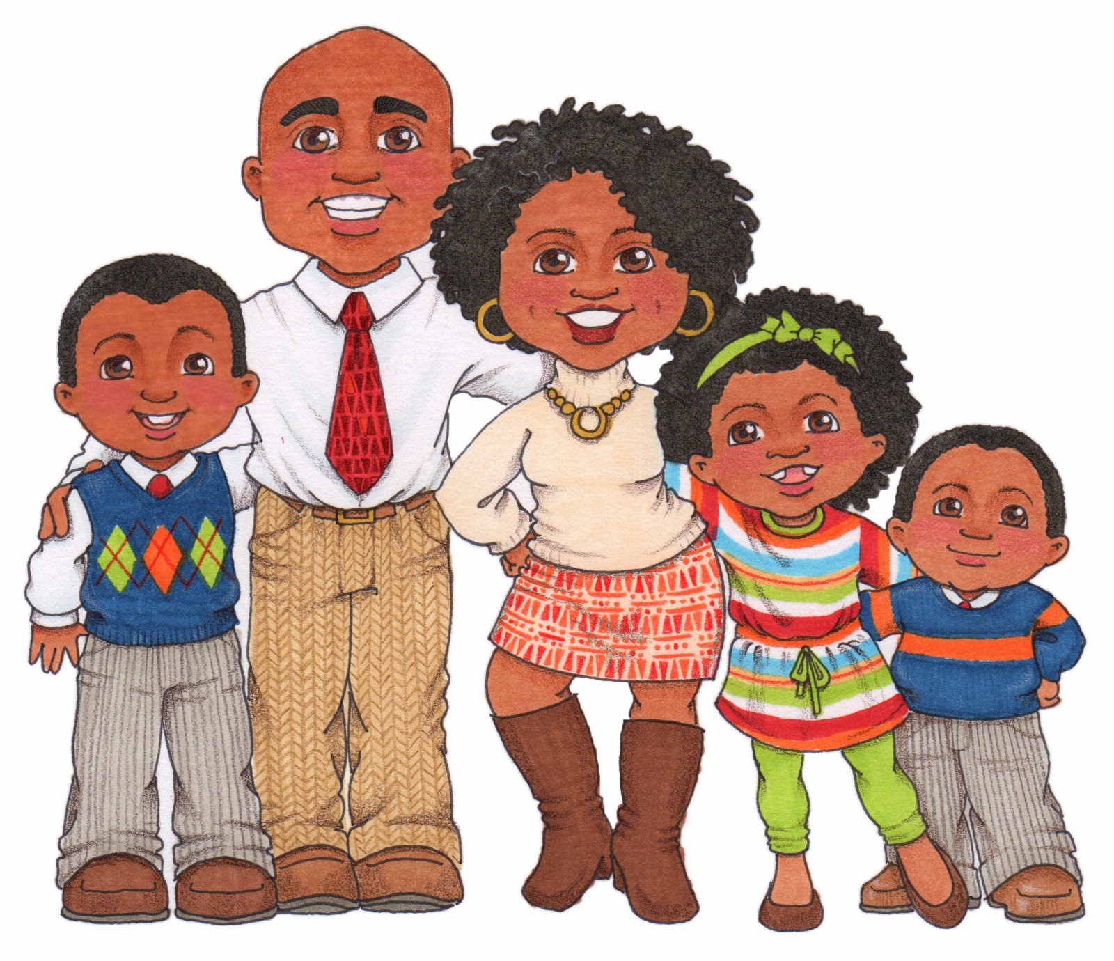 clipart family african american