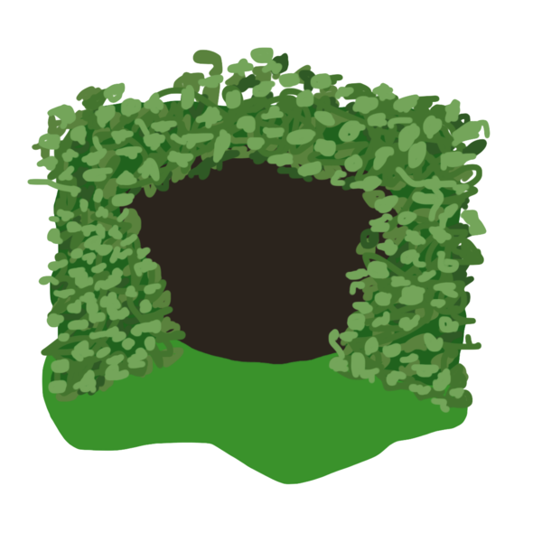 forest clipart cave in