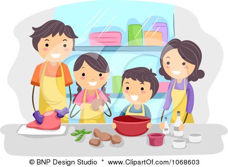 cooking clipart family cooking
