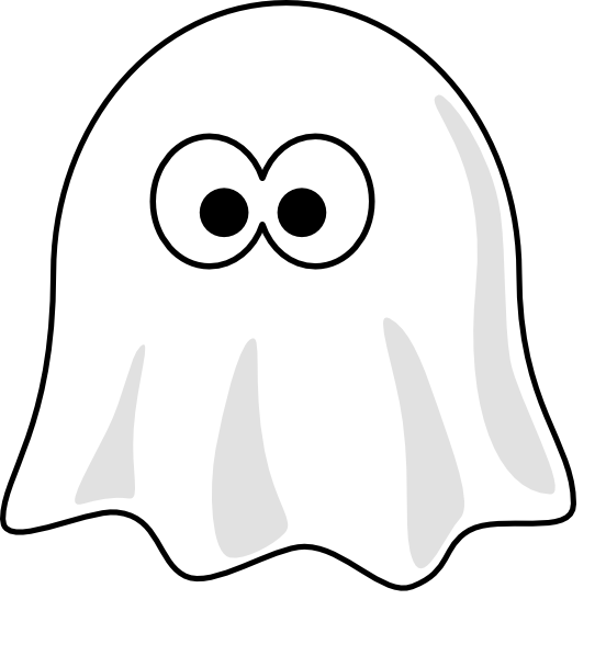 Black and white clip. Clipart ghost silhouette