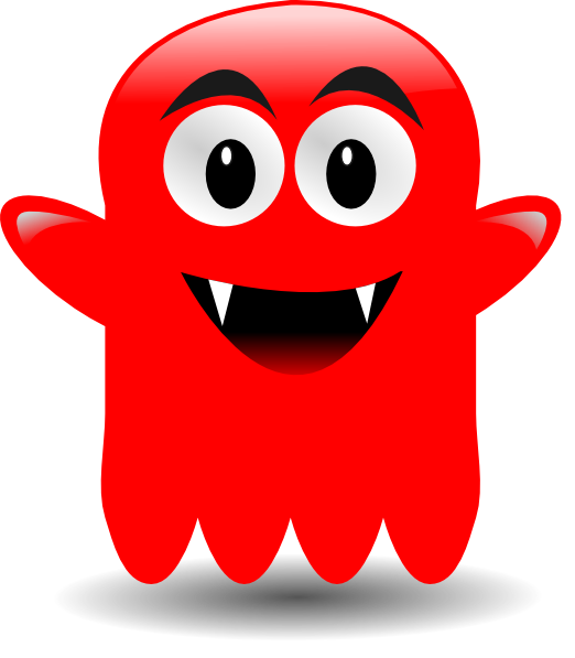 Red glossy clip art. Clipart ghost royalty free