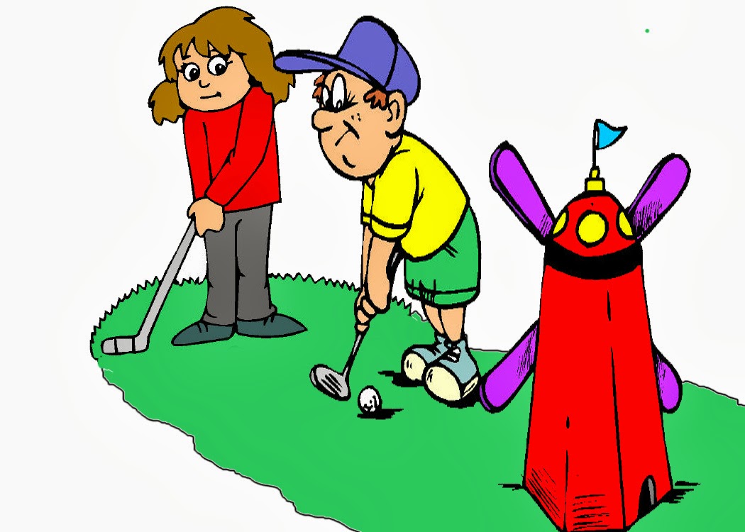 Golf clipart family. Mini clip art library