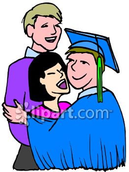High school graduate clip. Graduation clipart family