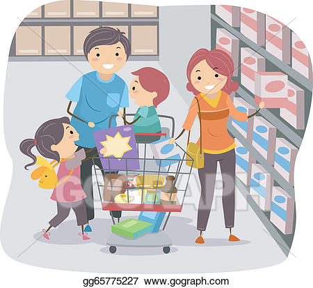 grocery clipart go to store