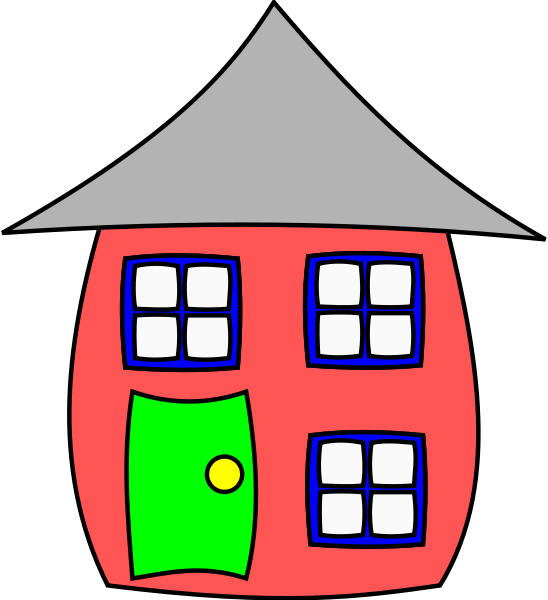 night clipart house