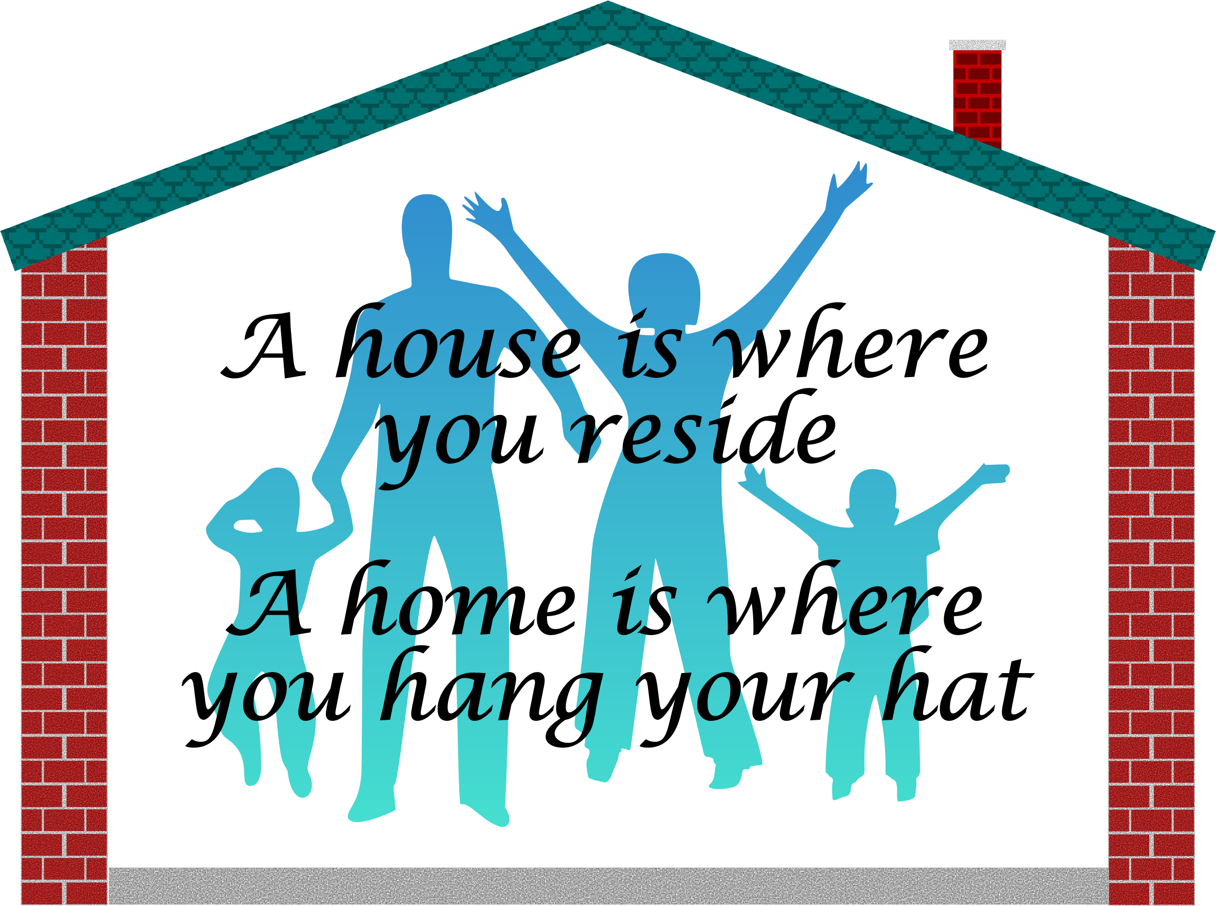 clipart home family