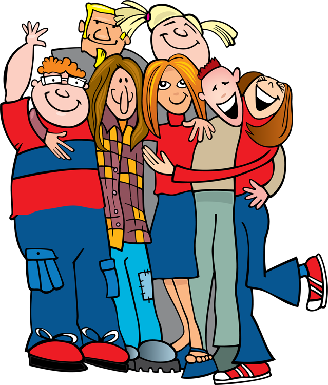 National hugging day a. Young clipart hug