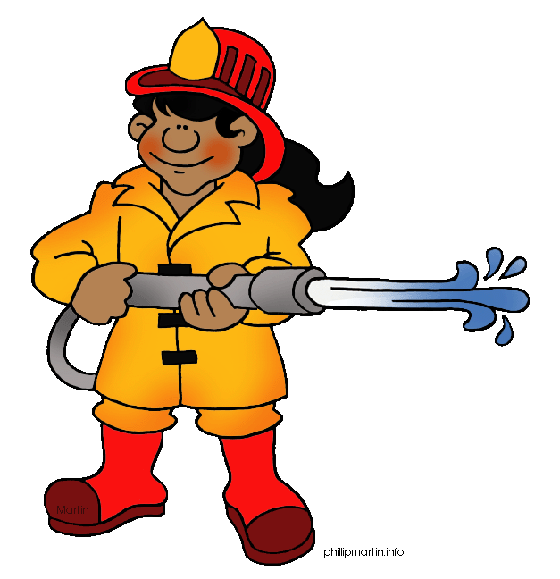 Family and consumer science. Clipart kids firefighter
