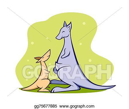kangaroo clipart family