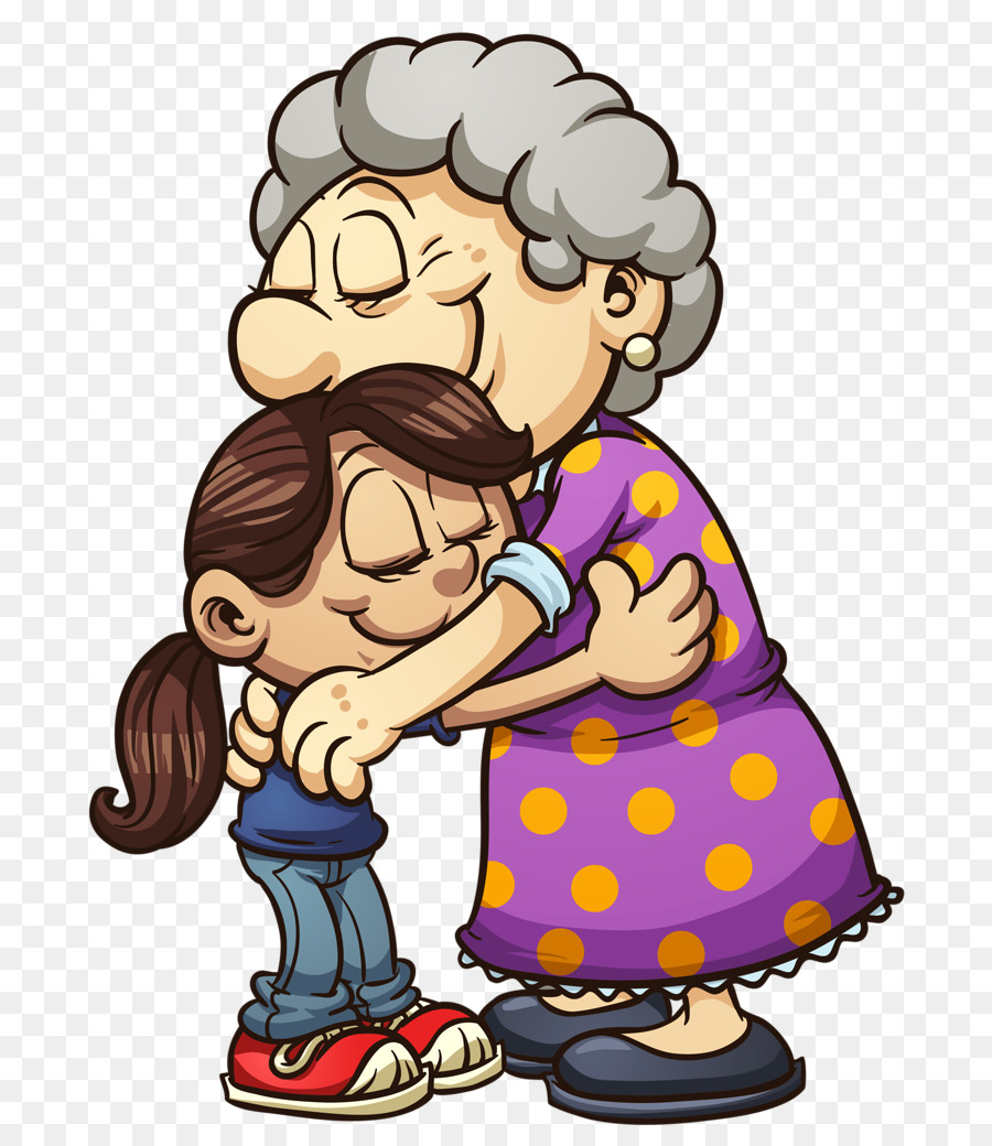 kiss clipart child hugging mother