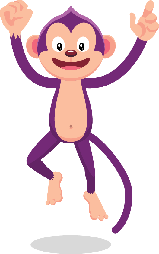 clipart monkey student