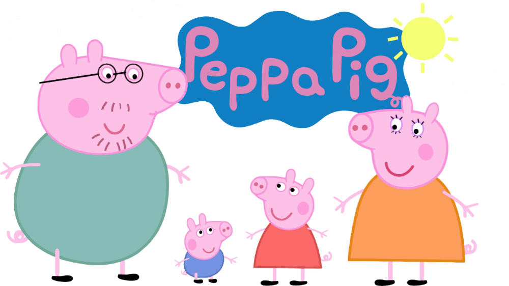 Peppa transparent png stickpng. Clipart pig family