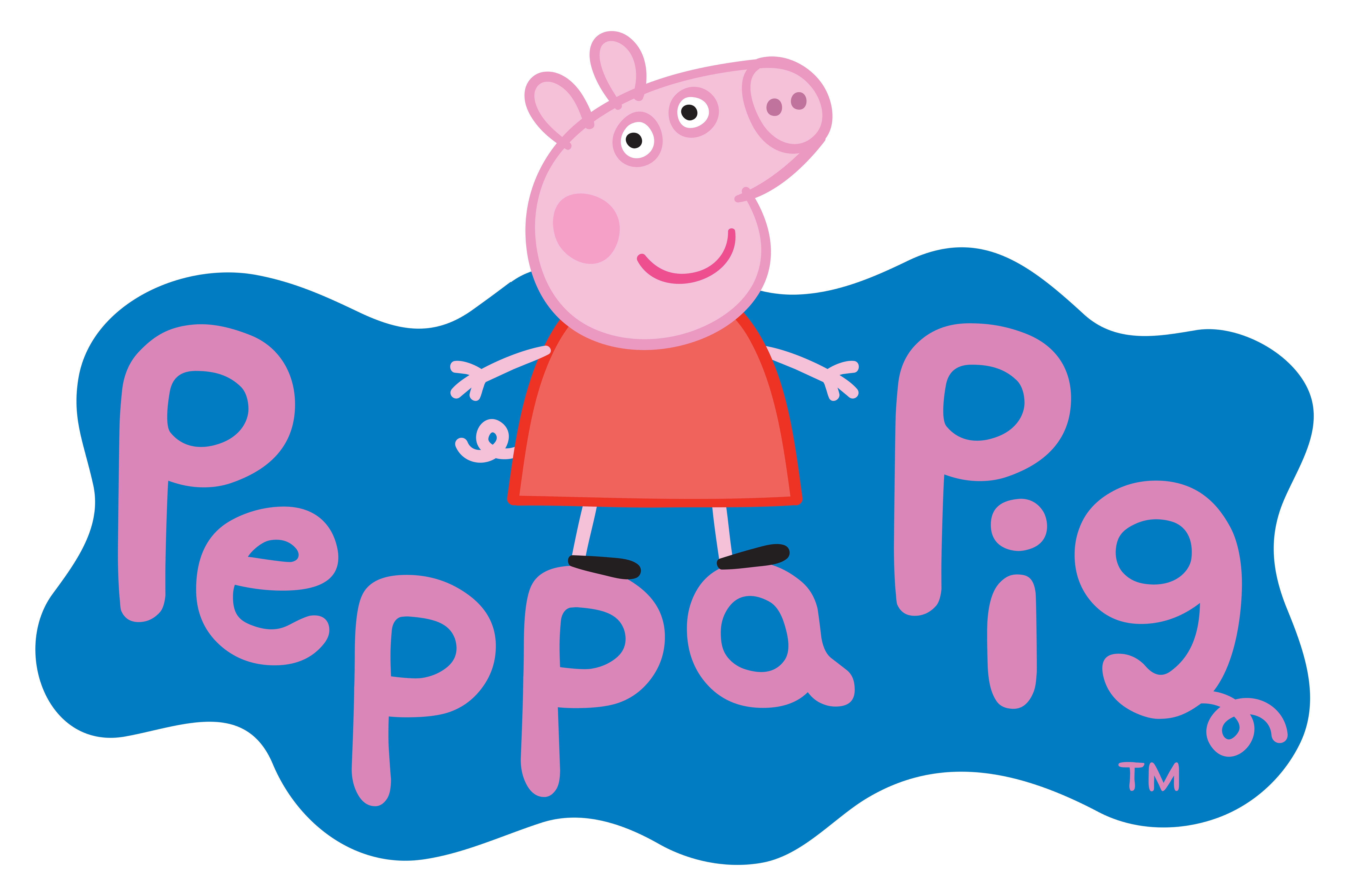 Milk clipart puddle. Peppa pig logo transparent