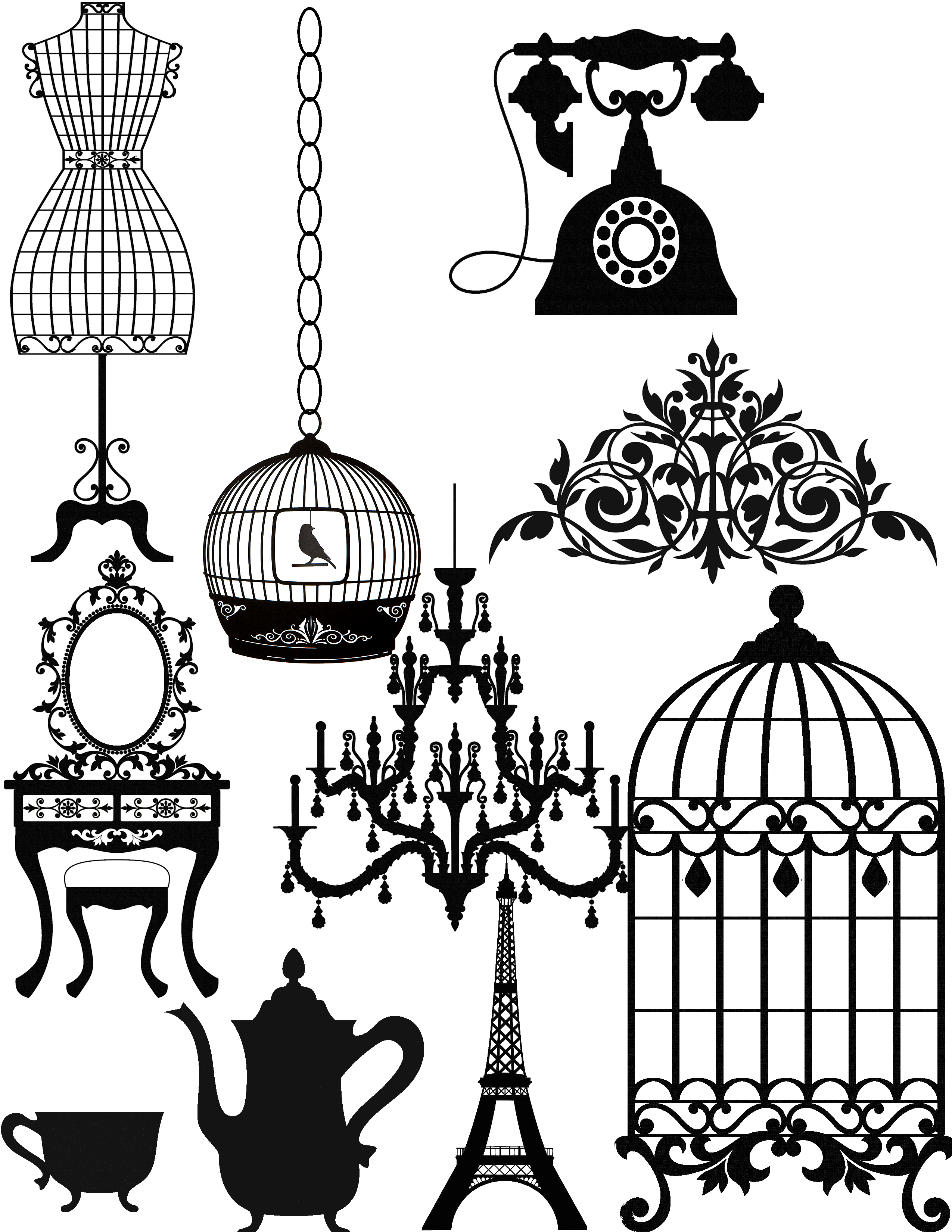 Collage get link to. Paris clipart bistro french
