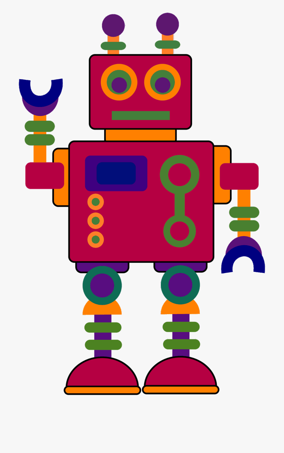 robot clipart kid