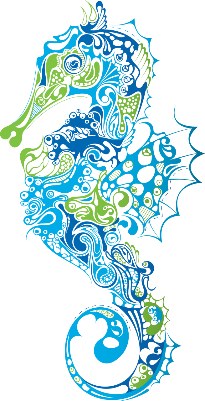 ocean clipart seahorse