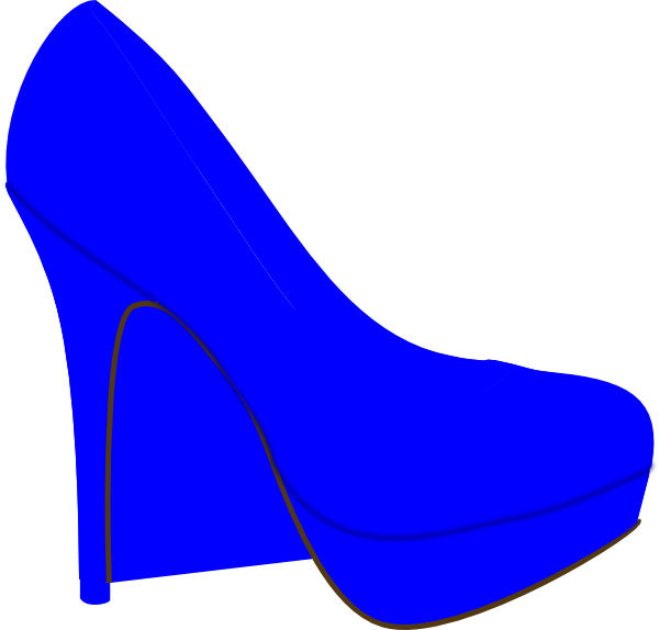 purple clipart high heel