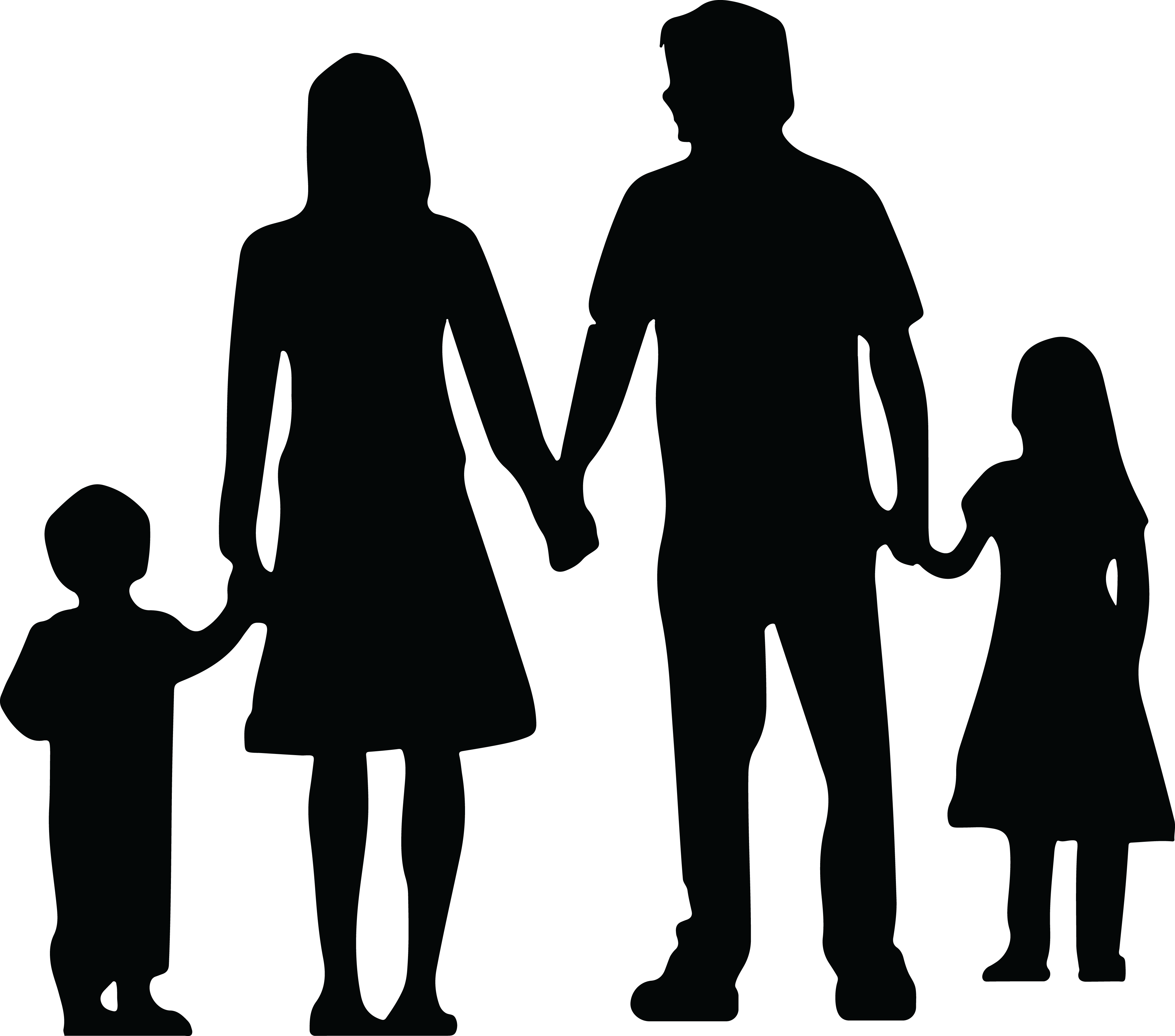 clipart family silhouette