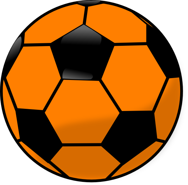 clipart football orange