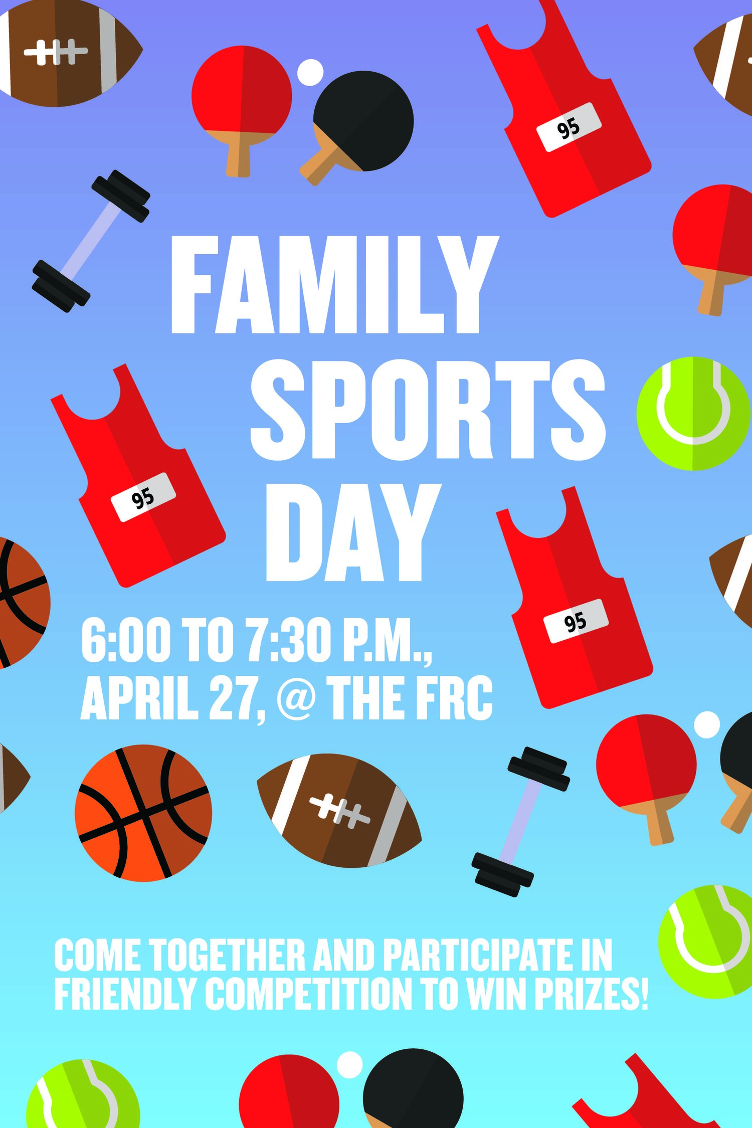 clipart family sports day