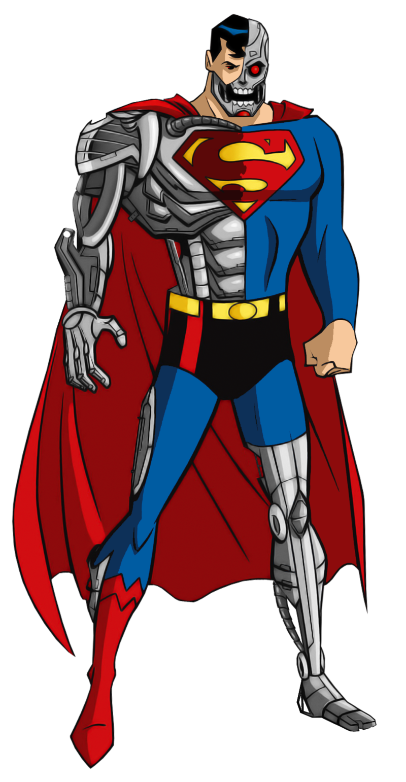 The cyborg superman by. Clipart family superhero