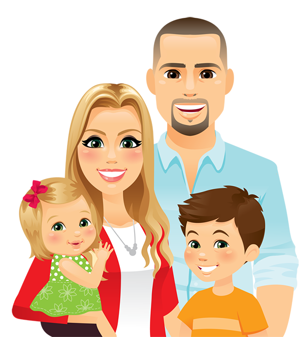 Short clipart family 6. Review of hey designs