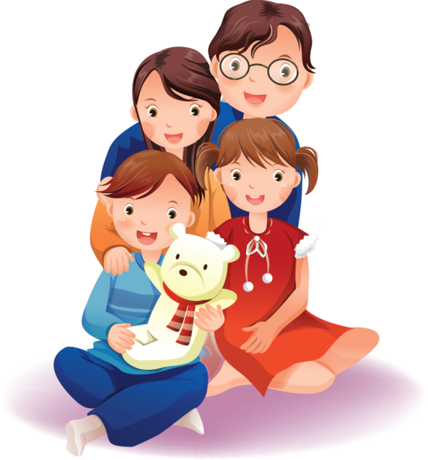 Personnages illustration individu personne. Clipart family togetherness