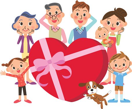 Clipart family valentines. And valentine s day