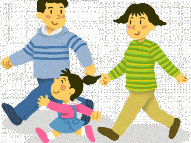 Clipart family walking. Time cliparts free download