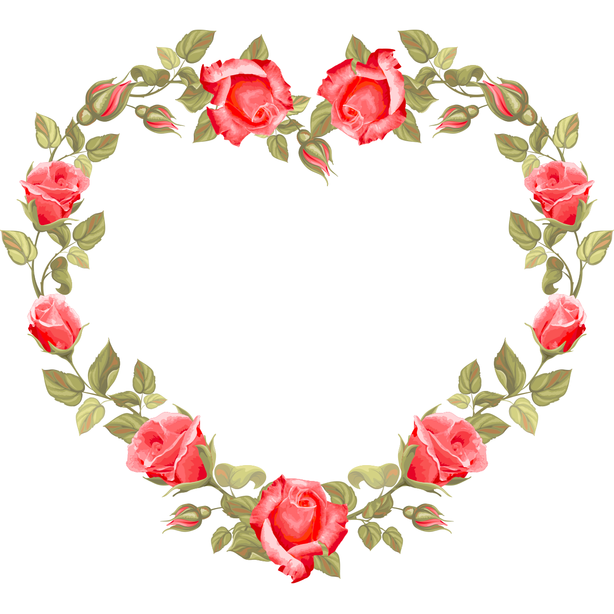 clipart love wreath