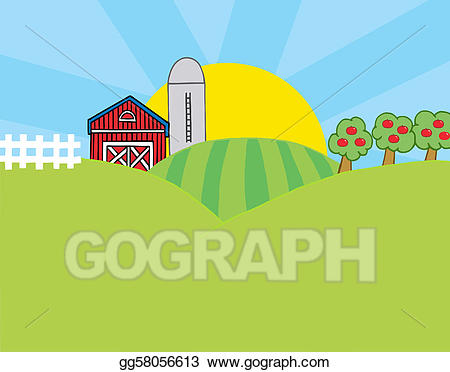 clipart farm country farm
