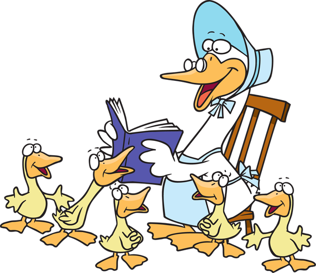 Musical mother at the. Sad clipart goose