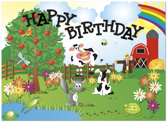 clipart farm happy birthday