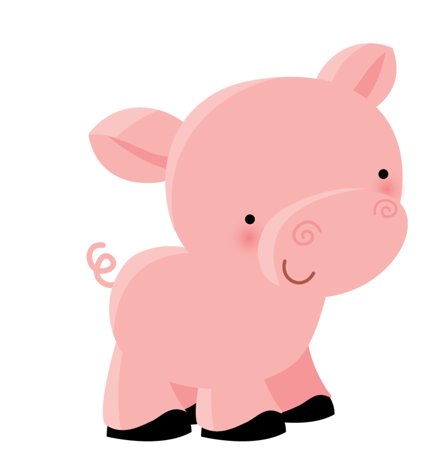 clipart farm pig