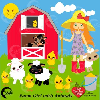Farmer girl clip art. Clipart farm teacher