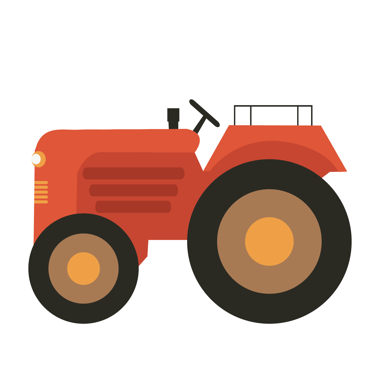 clipart farm tractor