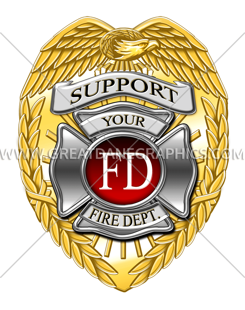 fire clipart badge
