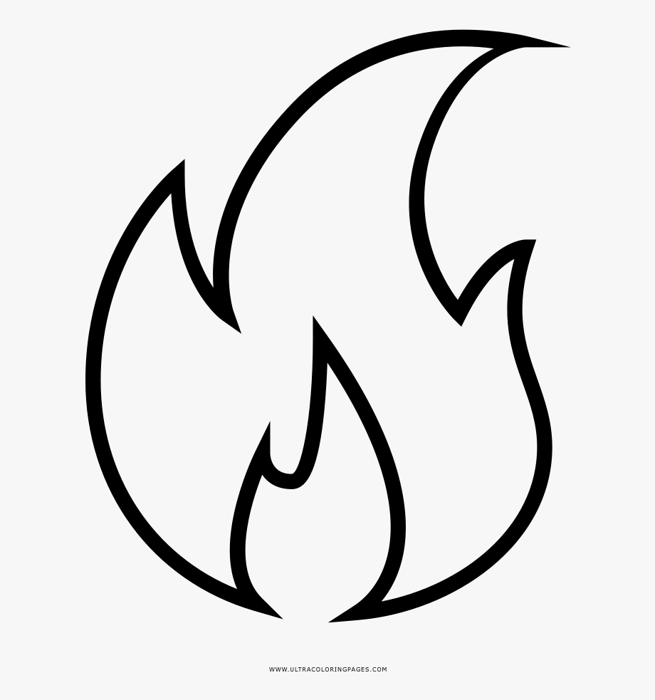 Clipart flames line drawing, Clipart flames line drawing Transparent