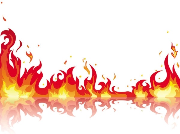 Free fire cliparts download. Flames clipart border