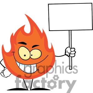 clipart fire character