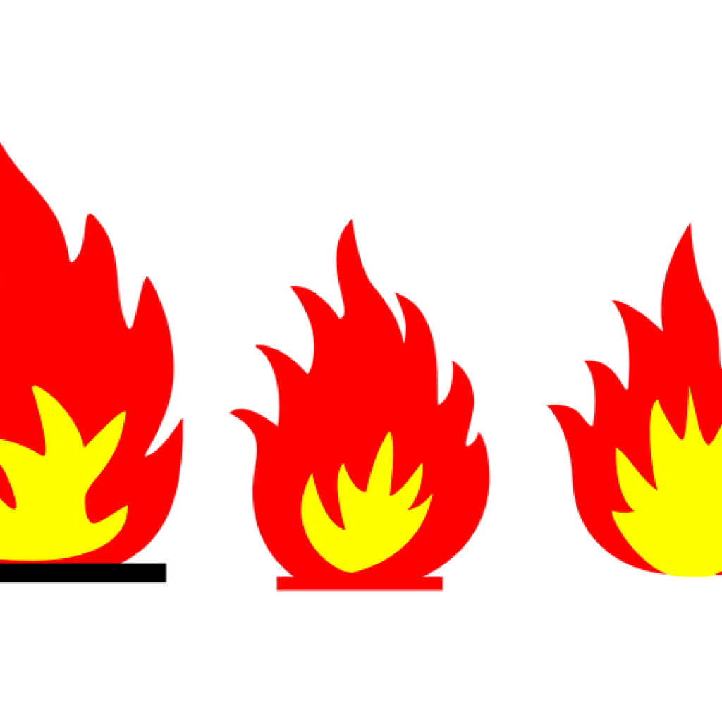 Fire clear background