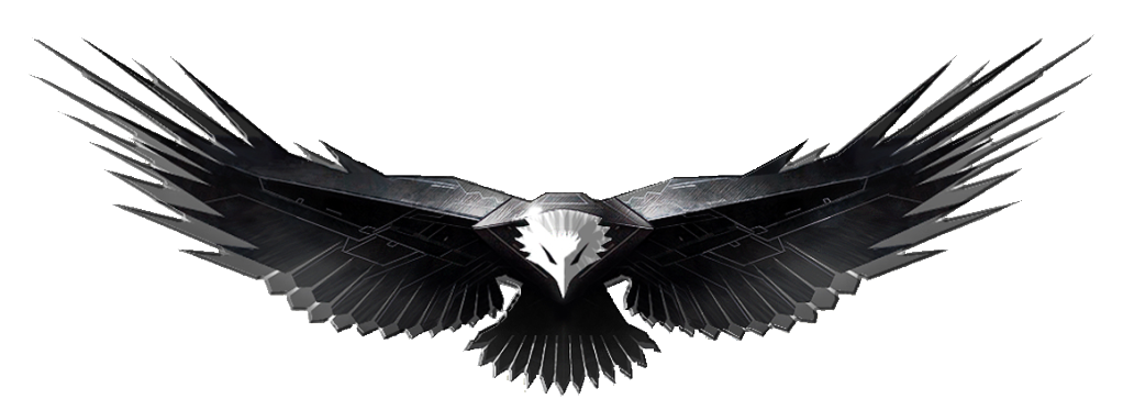 Eagles design five isolated. Fire clipart eagle
