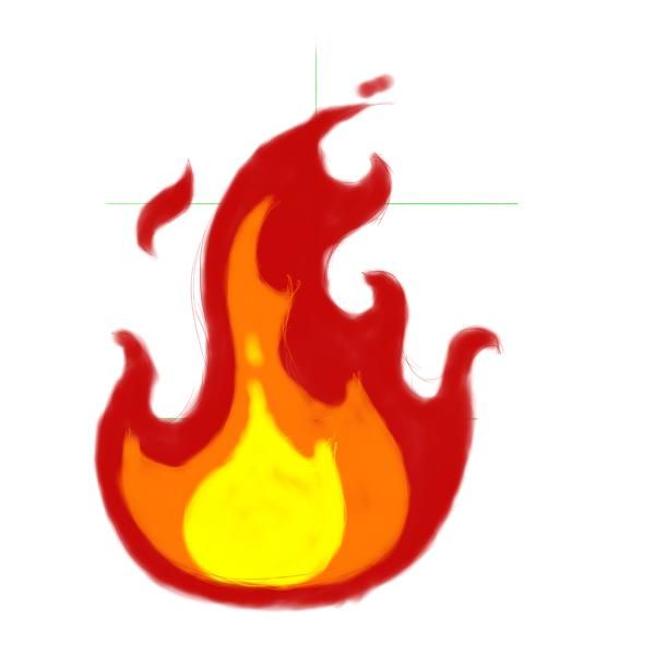 fire clipart easy