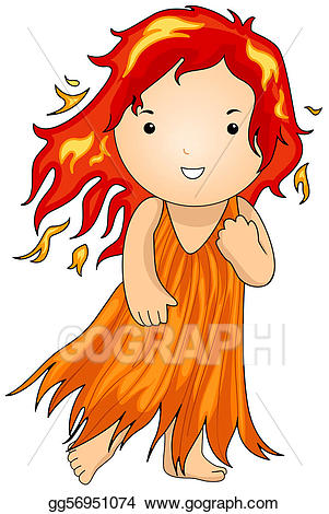 Fairy clipart fire. Stock illustration gg gograph