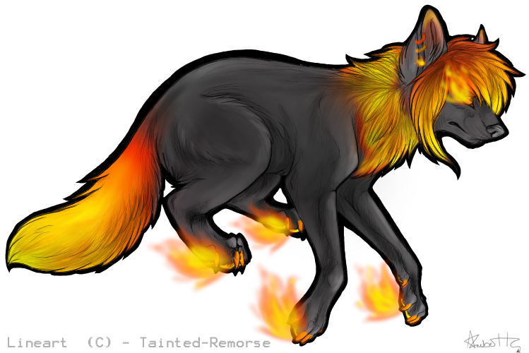 Clipart fire fire element. Closed elemental wolf adopt
