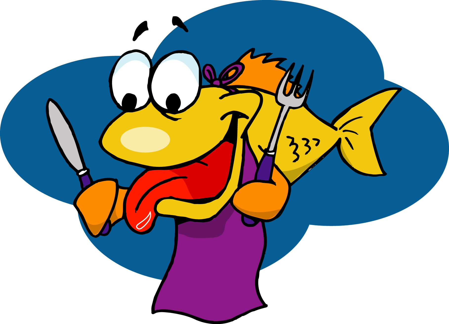 All you can eat. Clipart fish dinner