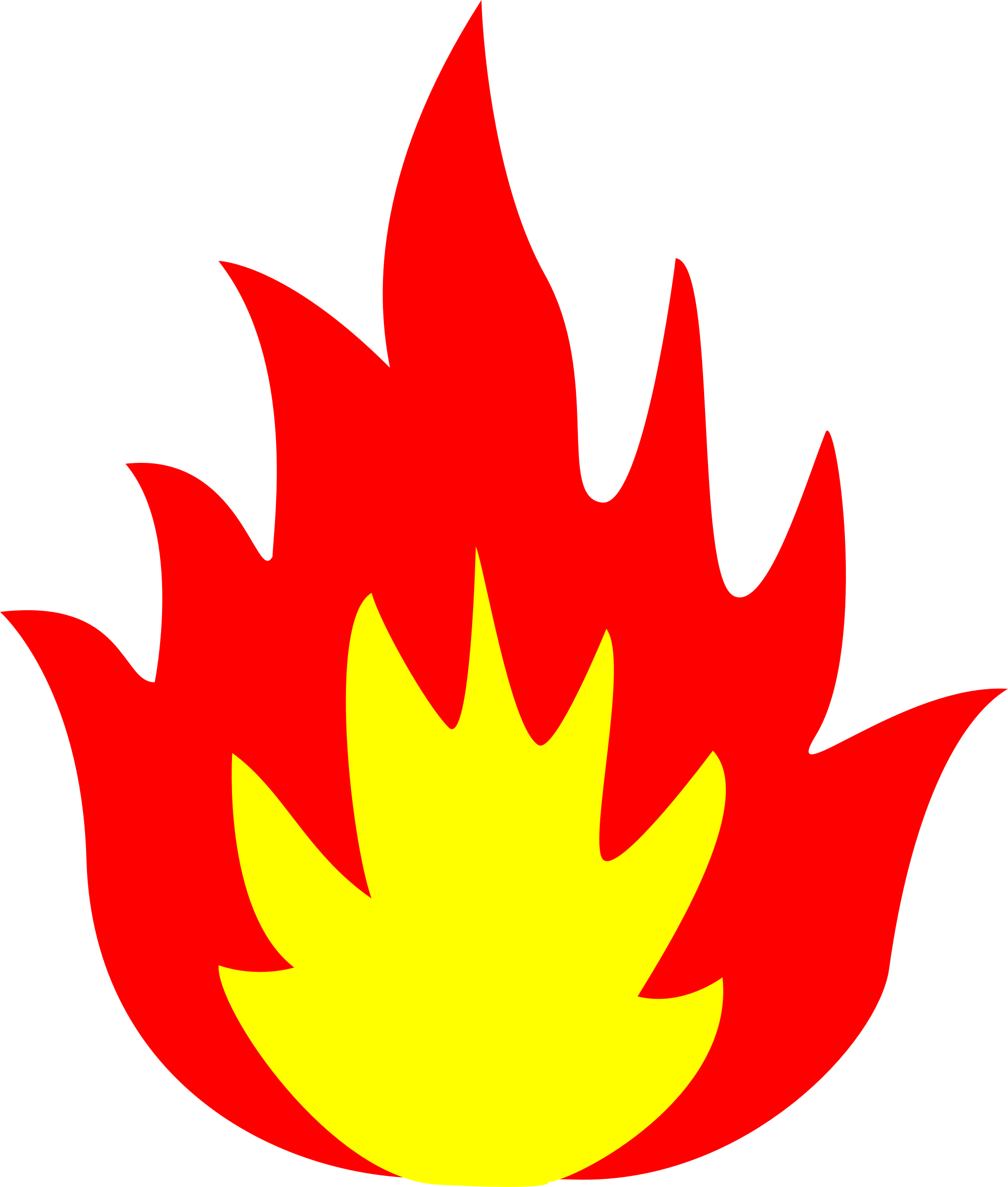 clipart flames fire