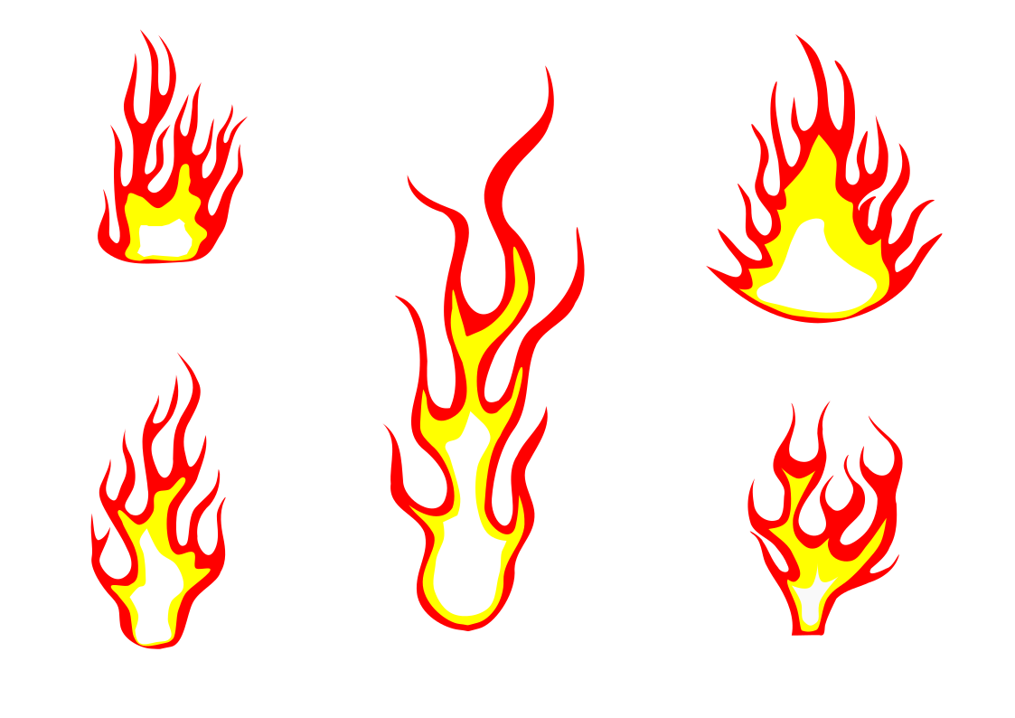 flames clipart flaming